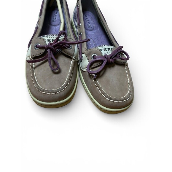 Sperry Top-Siders Angelfish Purple Grey Woman's 6.5 M Boat Shoes NEW! - Picture 3 of 10